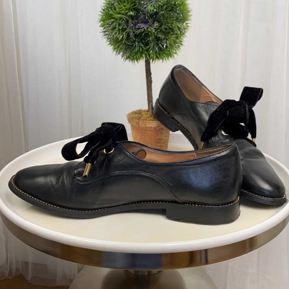 Scarlet leather shoes